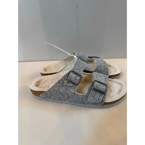 Birkenstock Arizona Rivet Wool Felt Two Strap Slip On  Sandals sz 42 11(W) 9(M) - Picture 2 of 8